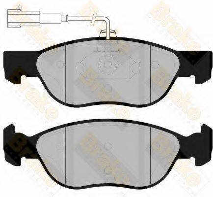 BRAKE ENGINEERING PA1156 Комплект гальмівних колодок, дискове гальмо