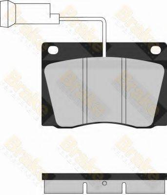 BRAKE ENGINEERING PA1217 Комплект гальмівних колодок, дискове гальмо