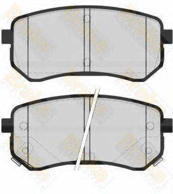 BRAKE ENGINEERING PA1578 Комплект гальмівних колодок, дискове гальмо