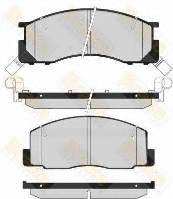 BRAKE ENGINEERING PA1617 Комплект гальмівних колодок, дискове гальмо