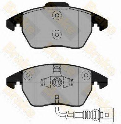 BRAKE ENGINEERING PA1832 Комплект гальмівних колодок, дискове гальмо