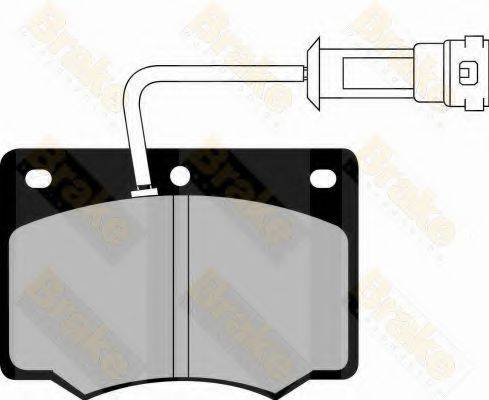 BRAKE ENGINEERING PA336 Комплект гальмівних колодок, дискове гальмо