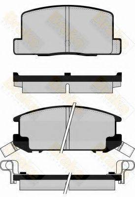 BRAKE ENGINEERING PA502 Комплект гальмівних колодок, дискове гальмо