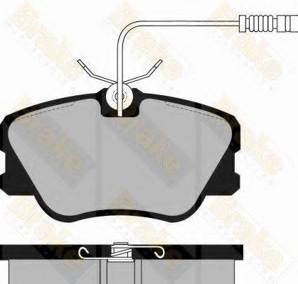 BRAKE ENGINEERING PA532 Комплект гальмівних колодок, дискове гальмо