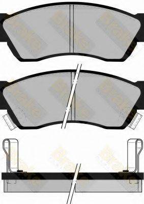 BRAKE ENGINEERING PA576 Комплект гальмівних колодок, дискове гальмо