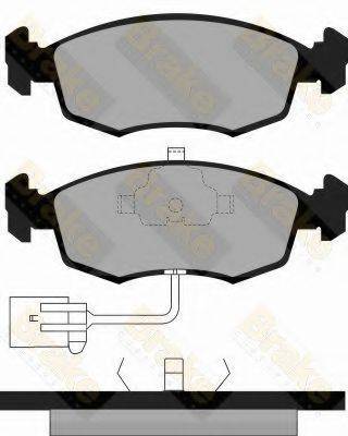 BRAKE ENGINEERING PA966 Комплект гальмівних колодок, дискове гальмо