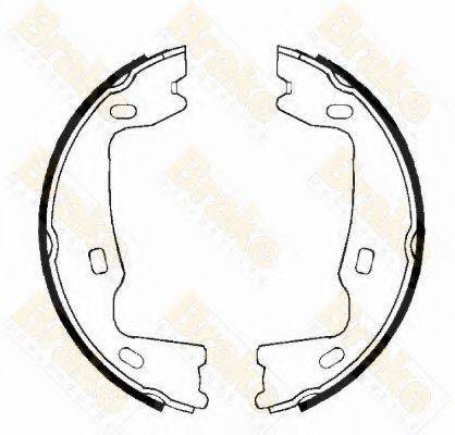 BRAKE ENGINEERING SH1223 Комплект гальмівних колодок, стоянкова гальмівна система