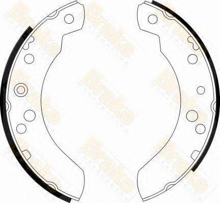 BRAKE ENGINEERING SH2224 Комплект гальмівних колодок