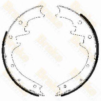 BRAKE ENGINEERING SH2479 Комплект гальмівних колодок