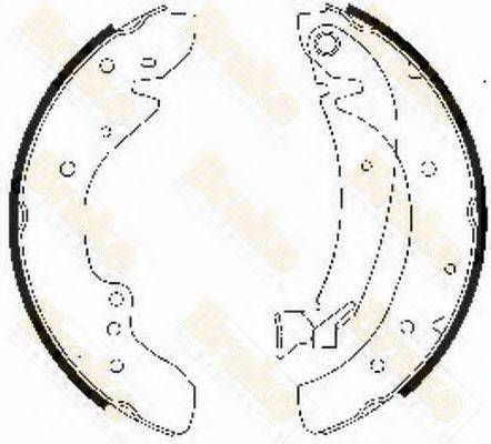 BRAKE ENGINEERING SH2487 Комплект гальмівних колодок