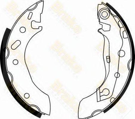 BRAKE ENGINEERING SH2495 Комплект гальмівних колодок