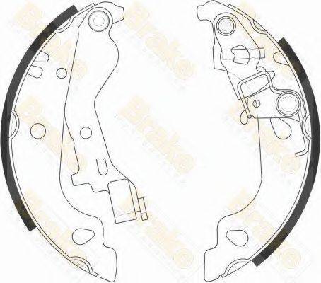 BRAKE ENGINEERING SH2558 Комплект гальмівних колодок