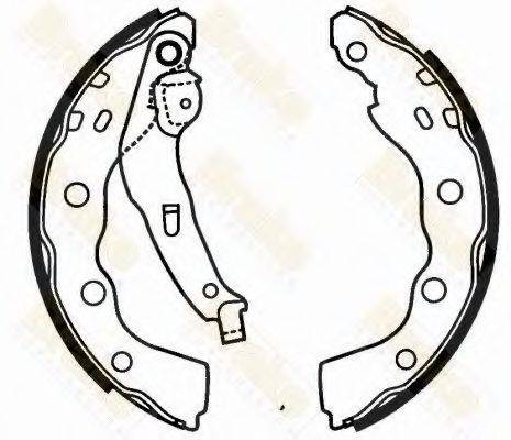 BRAKE ENGINEERING SH2565 Комплект гальмівних колодок