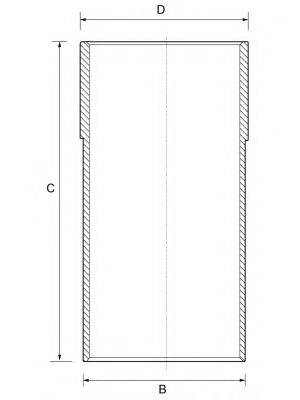 GOETZE ENGINE 1471002000 Гільза циліндра