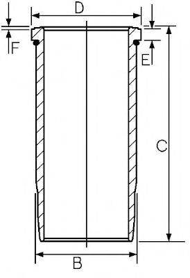 GOETZE ENGINE 1545760000 Гільза циліндра