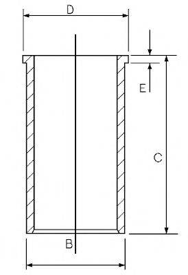 GOETZE ENGINE 1402135000 Гільза циліндра