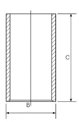 GOETZE ENGINE 1401017000 Гільза циліндра