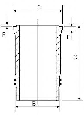 GOETZE ENGINE 1445166000 Гільза циліндра