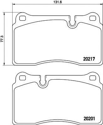 TEXTAR 2021703 Комплект гальмівних колодок, дискове гальмо