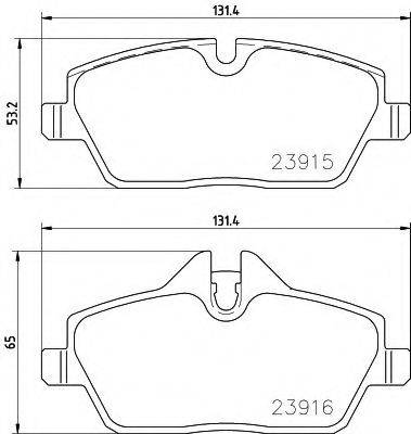 TEXTAR 2391508 Комплект гальмівних колодок, дискове гальмо