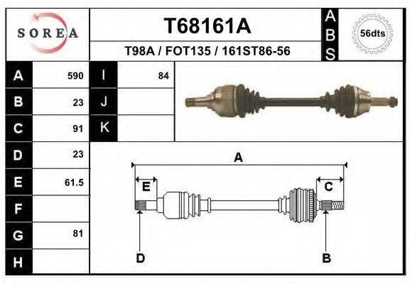 EAI T68161A Приводний вал