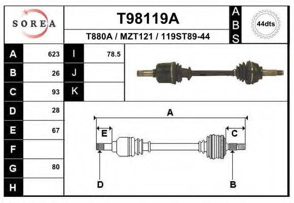 EAI T98119A Приводний вал