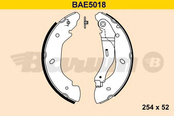 BARUM BAE5018 Комплект гальмівних колодок