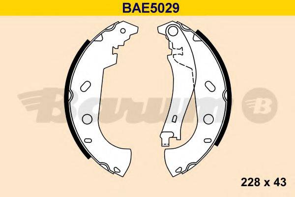 BARUM BAE5029 Комплект гальмівних колодок