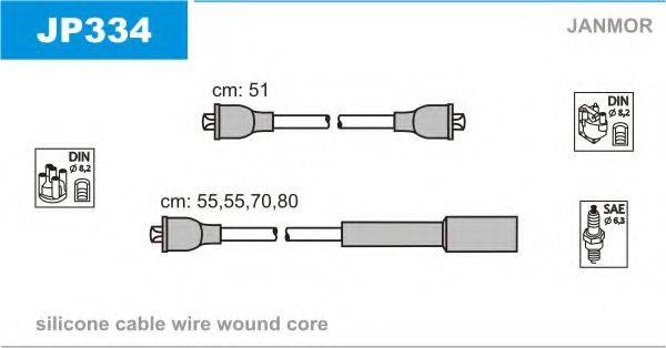 JANMOR JP334 Комплект дротів запалювання