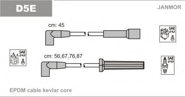 JANMOR D5E Комплект дротів запалювання