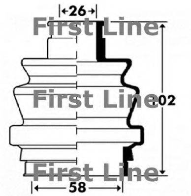 FIRST LINE FCB2911 Пильовик, приводний вал