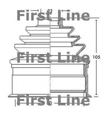 FIRST LINE FCB2095 Пильовик, приводний вал