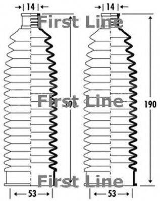 FIRST LINE FSG3362 Пильовик, рульове управління