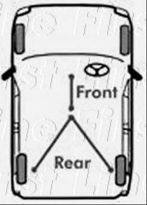 FIRST LINE FKB3312 Трос, стоянкова гальмівна система