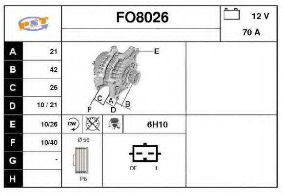 SNRA FO8026 Генератор