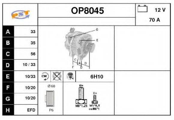 SNRA OP8045 Генератор