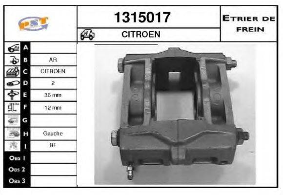 SNRA 1315017 Гальмівний супорт