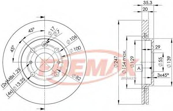 FREMAX BD4700 гальмівний диск