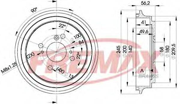 FREMAX BD4810 Гальмівний барабан