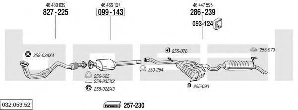 BOSAL 03205352 Система випуску ОГ