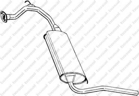 BOSAL 281355 Глушник вихлопних газів кінцевий