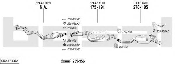 BOSAL 05213152 Система випуску ОГ