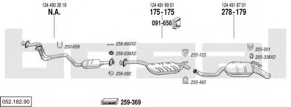 BOSAL 05218290 Система випуску ОГ