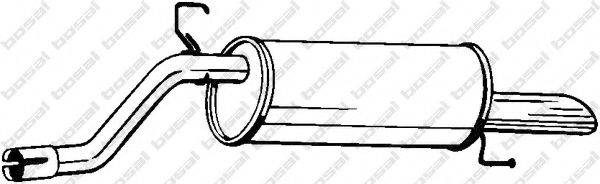 BOSAL 185313 Глушник вихлопних газів кінцевий