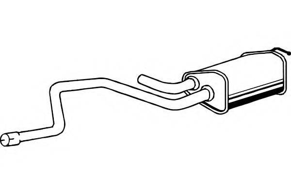 FENNO P2447 Глушник вихлопних газів кінцевий