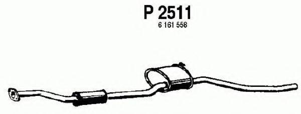 FENNO P2511 Середній глушник вихлопних газів