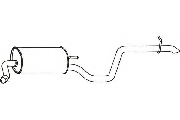 FENNO P31010 Глушник вихлопних газів кінцевий