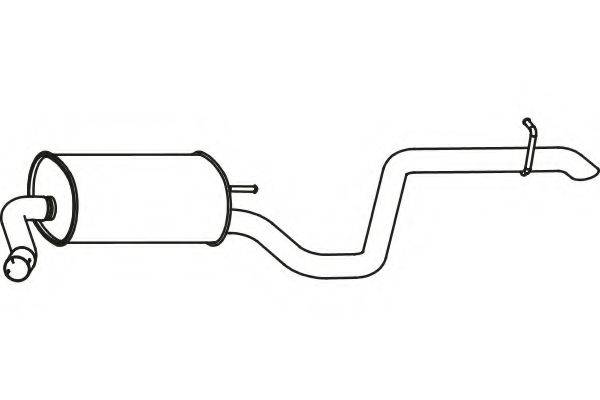 FENNO P31011 Глушник вихлопних газів кінцевий