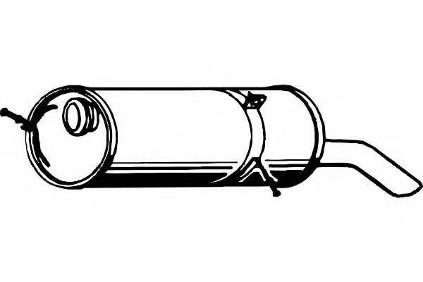FENNO P4786 Глушник вихлопних газів кінцевий