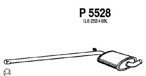 FENNO P5528 Середній глушник вихлопних газів